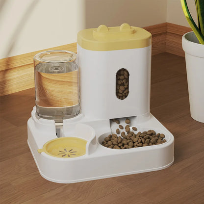 Automatic water feeder, integrated bowl for water and food, dog bowl, cat bowl, pet bowl, pet supplies, automatic feeder
