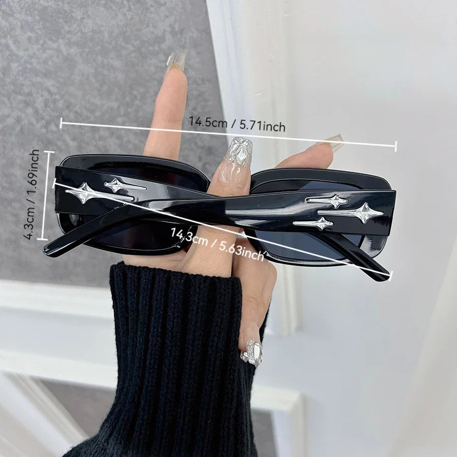 Elegant Square Sunglasses Women Men Casual Sun Glasses Female Male Fashion Mirror Vintage Outdoors Shades Oculos De Sol