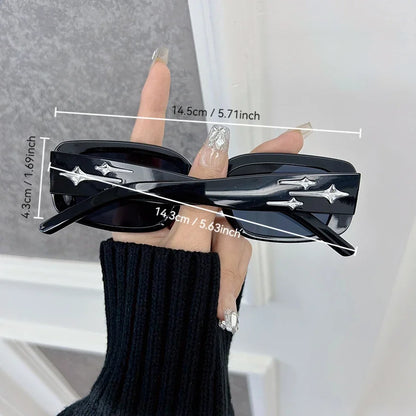 Elegant Square Sunglasses Women Men Casual Sun Glasses Female Male Fashion Mirror Vintage Outdoors Shades Oculos De Sol