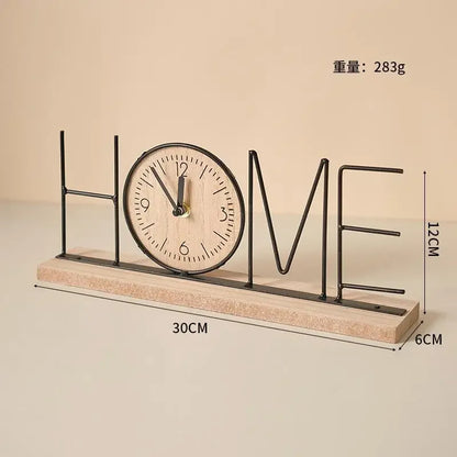 Handmade creative TV cabinet decoration furniture home living room bedroom wine cabinet office desktop clock decoration
