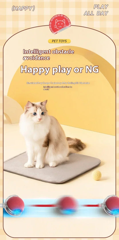 Interactive Toy Ball for Cats Cat Toys Interactive Automatic Electric Rolling Ball Toys Cats Pet Products Accessories Things
