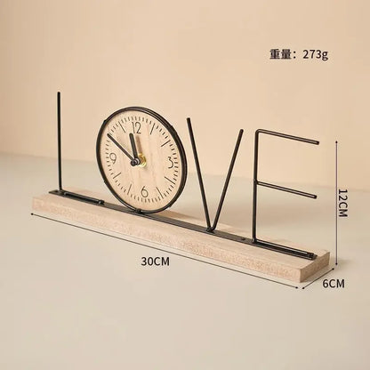 Handmade creative TV cabinet decoration furniture home living room bedroom wine cabinet office desktop clock decoration