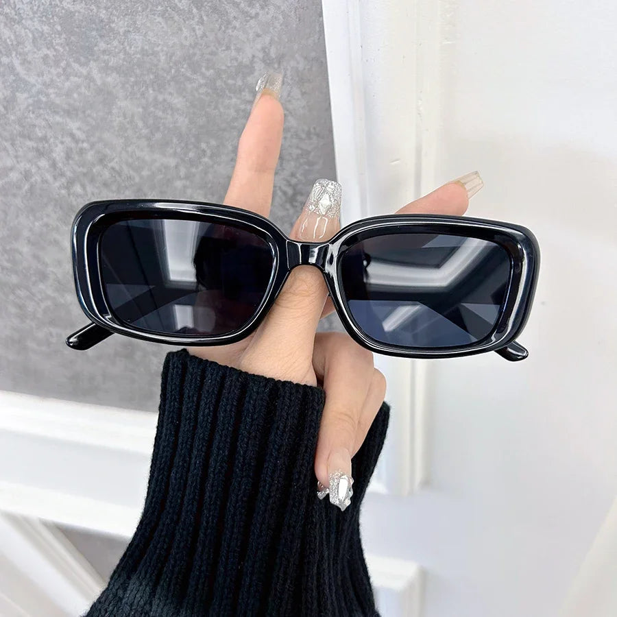 Elegant Square Sunglasses Women Men Casual Sun Glasses Female Male Fashion Mirror Vintage Outdoors Shades Oculos De Sol