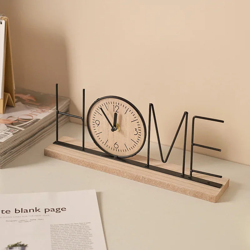 Handmade creative TV cabinet decoration furniture home living room bedroom wine cabinet office desktop clock decoration