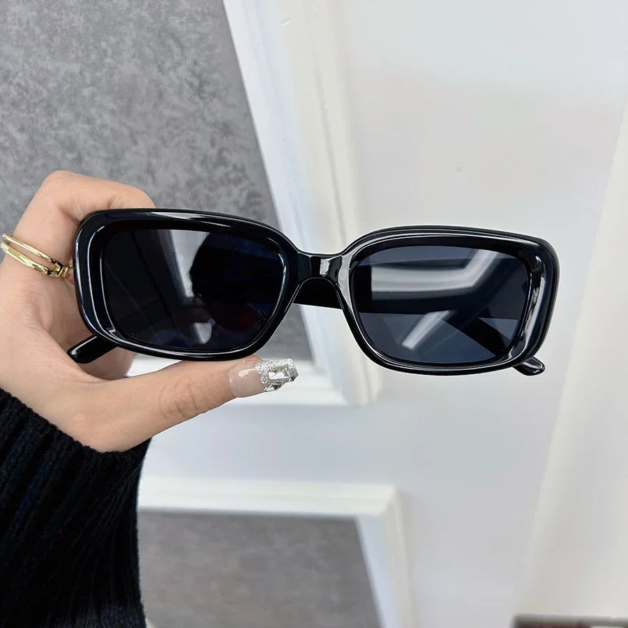 Elegant Square Sunglasses Women Men Casual Sun Glasses Female Male Fashion Mirror Vintage Outdoors Shades Oculos De Sol