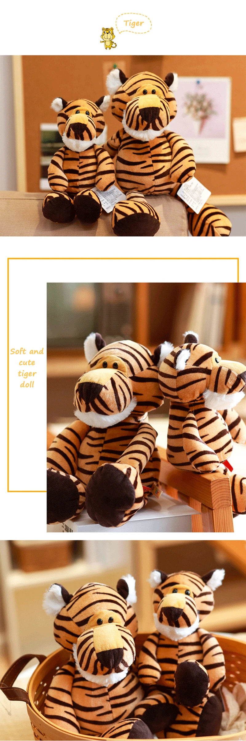 25CM Kawaii Jungle Animal Plush Toys Forest Animal Plush Dog Zebra Elephant Lion Fox Giraffe Children's Toys Doll Birthday Gift