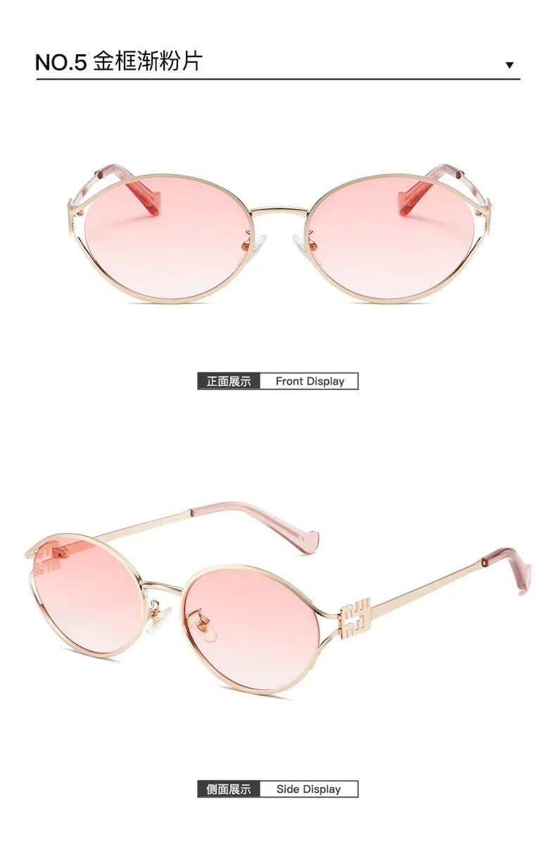 New Summer Sunglasses – Oval-shaped, high-end ins-style women's fashion sunglasses, cross-border influencer favorite.