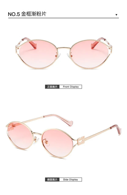 New Summer Sunglasses – Oval-shaped, high-end ins-style women's fashion sunglasses, cross-border influencer favorite.