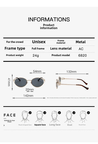 New Summer Sunglasses – Oval-shaped, high-end ins-style women's fashion sunglasses, cross-border influencer favorite.