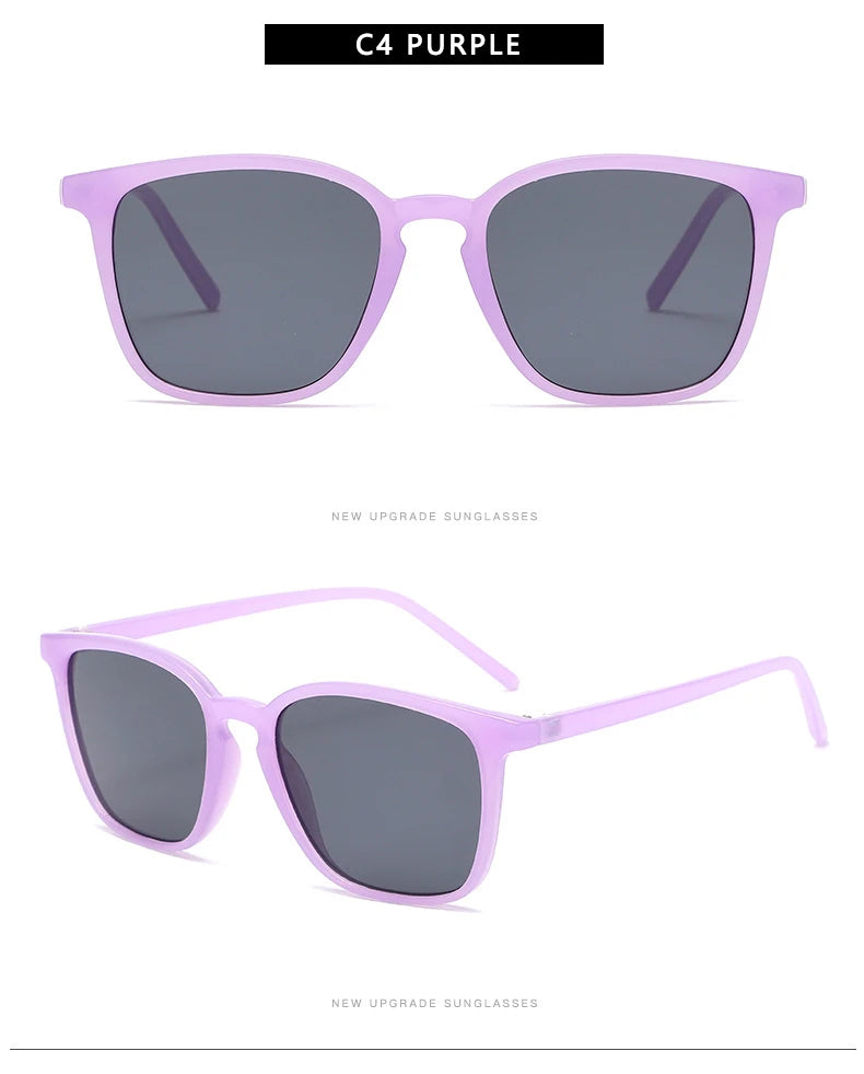 Vintage Simple Sunglasses Women Square Trend Eyeglasses Men Retro High Quality Glasses Shades Gafas De Sol Mujer UV400