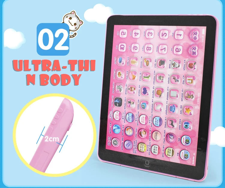 Kids Tablet Story Chinese English Learning Machine Toys Touch Song Music Game Education Baby Children Toys Girls Birthday Gift