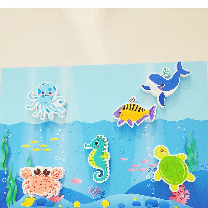 Baby Bath Toys Fun Foam Animals Cognitive Floating Toy Traffic Bathroom Bathtub Toys for Babies Gifts Kids Early Educational Toy