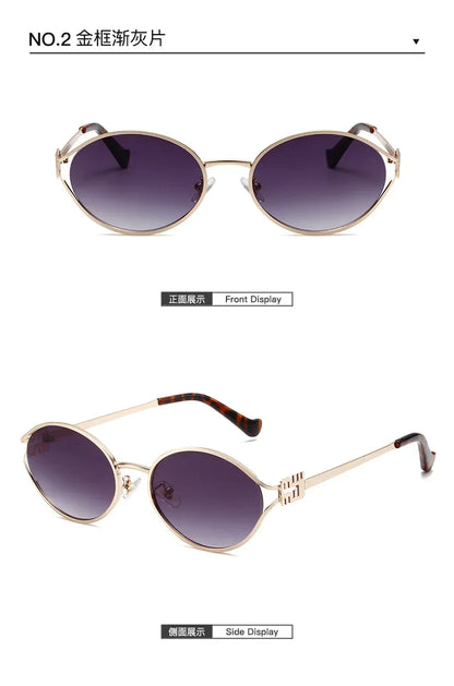 New Summer Sunglasses – Oval-shaped, high-end ins-style women's fashion sunglasses, cross-border influencer favorite.