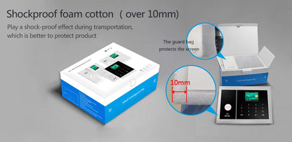 Wireless Home Alarm System Phone 4G Wifi Residential alarm Tuya Smart Home Child Safety protection Anti-theft Camera automation