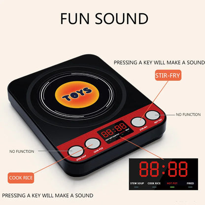 Kids Kitchen Toy Set - Pretend to play with cooking POTS, stoves and other food toys - for boys and girls ages 3-6!