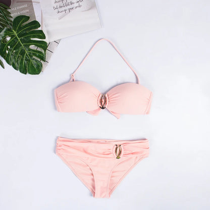 2023 Women Sexy Bikinis Sets Two Piece Swimsuit Swimwear Swim Push Up Female Separate Brazilian Bathing Suit Biquinis Feminino