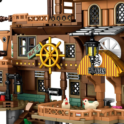 573pcs Ideas Pirate Ship Model Building Blocks Set,Halloween Christmas Gifts,Children'S Toys,Compatible With Legoed Particles
