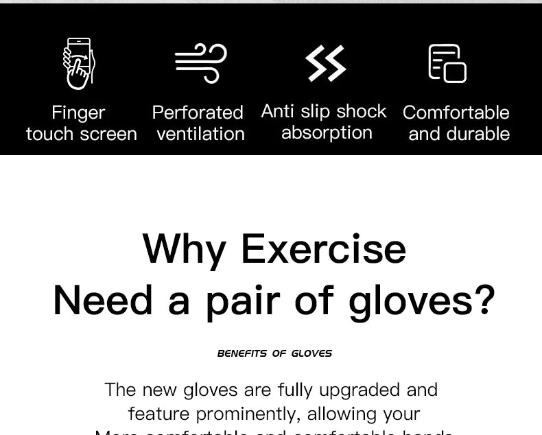 Cycling Anti-slip Full Finger Gloves MTB Bike Bicycle Gloves Pad Men Women Breathable Anti-shock Sports Gloves