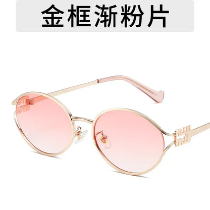 New Summer Sunglasses – Oval-shaped, high-end ins-style women's fashion sunglasses, cross-border influencer favorite.