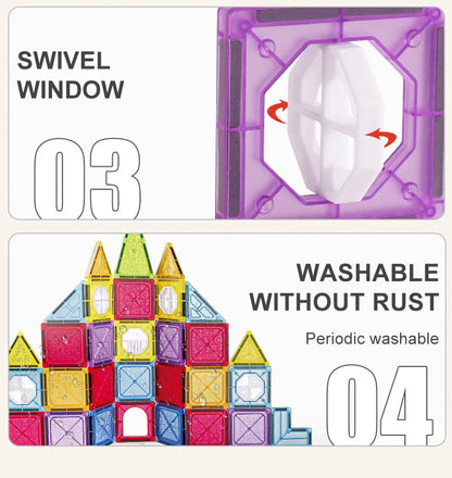 Magnetic Toys for Kids Ages 3-5 4-8 Magnet Toys for 3 4 5 6 7 8+ Year Old Boys Girls Toddlers Magnetic Building Blocks Preschool