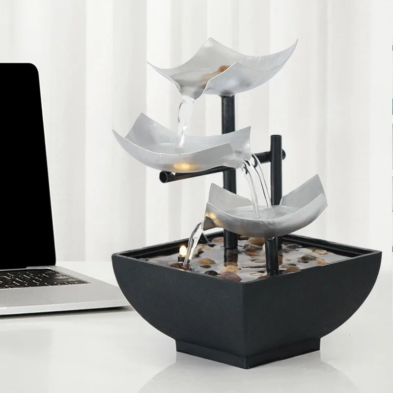 Leisure indoor running water decoration desktop fountain interior decoration crafts office running water fountain decoration