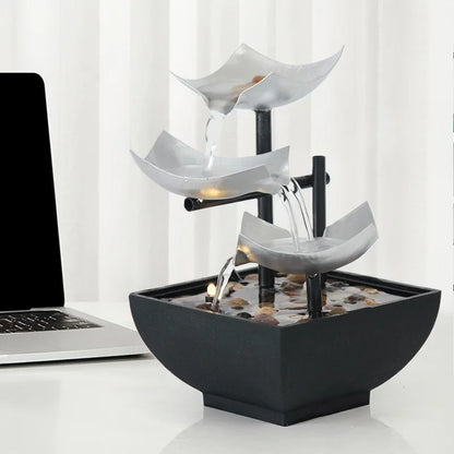 Leisure indoor running water decoration desktop fountain interior decoration crafts office running water fountain decoration