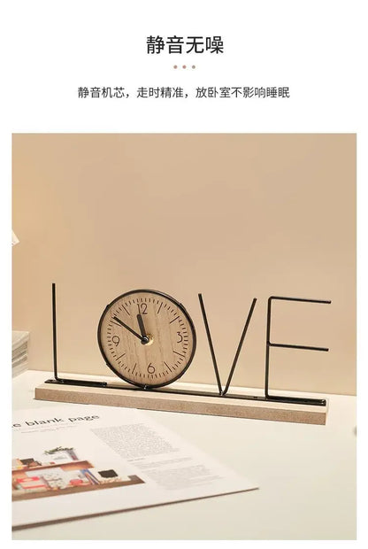 Handmade creative TV cabinet decoration furniture home living room bedroom wine cabinet office desktop clock decoration