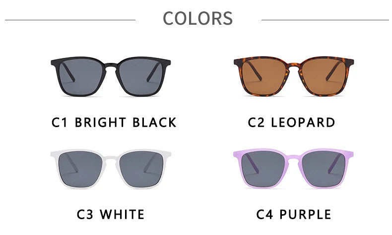 Vintage Simple Sunglasses Women Square Trend Eyeglasses Men Retro High Quality Glasses Shades Gafas De Sol Mujer UV400