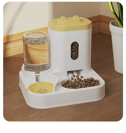 Automatic water feeder, integrated bowl for water and food, dog bowl, cat bowl, pet bowl, pet supplies, automatic feeder