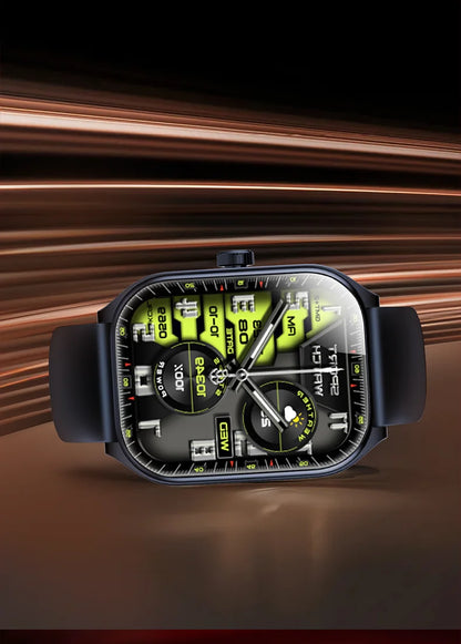 2025 Smart Watch 2.01" IPS HD Display | IP68 Waterproof | Bluetooth 5.3 | 3D Curved Glass | Smart Features:Voice Assistant