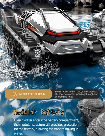 JJRC Q183 4WD RC Car 2.4G Amphibious 4 Wheel Remote Control Truck Climbing Off Road Waterproof Armored Vehicles Children's Toys