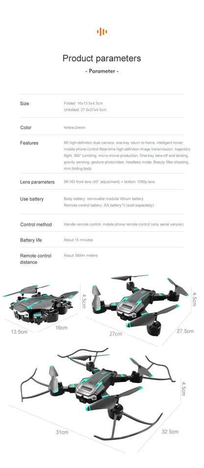 Drone G6 Pro 5G GPS Brushless Motor Professional 8K HD Aerial Photography Obstacle Avoidance UAV Four-Rotor Helicopter Toys