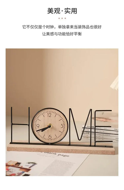 Handmade creative TV cabinet decoration furniture home living room bedroom wine cabinet office desktop clock decoration