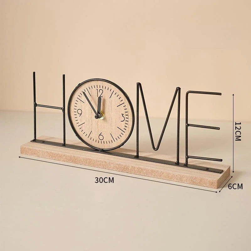 Handmade creative TV cabinet decoration furniture home living room bedroom wine cabinet office desktop clock decoration