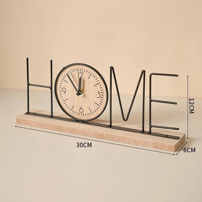 Handmade creative TV cabinet decoration furniture home living room bedroom wine cabinet office desktop clock decoration