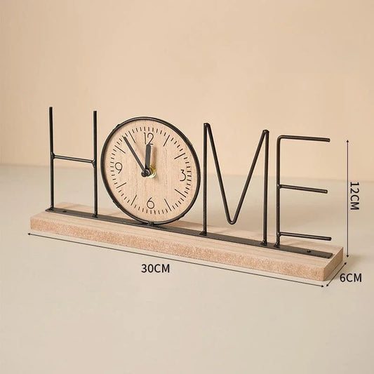 Handmade creative TV cabinet decoration furniture home living room bedroom wine cabinet office desktop clock decoration
