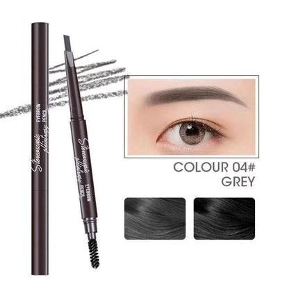 2 in 1 Eyebrow pencil professional Cosmetics makeup for women 5 Colors Waterproof Eyebrow Tattoo brush Long Lasting eyebrow pen