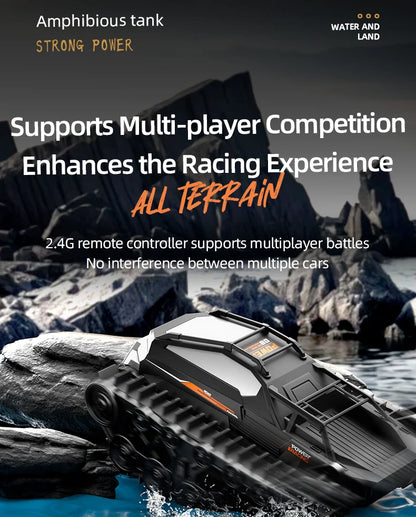 JJRC Q183 4WD RC Car 2.4G Amphibious 4 Wheel Remote Control Truck Climbing Off Road Waterproof Armored Vehicles Children's Toys