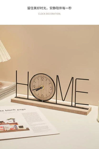 Handmade creative TV cabinet decoration furniture home living room bedroom wine cabinet office desktop clock decoration