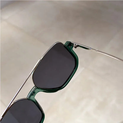 Women Vintage Oversized Sunglasses Fashion Men Square UV400 Shades Eyewear Unisex Trendy Ins Luxury Design Sun Glasses Goggles