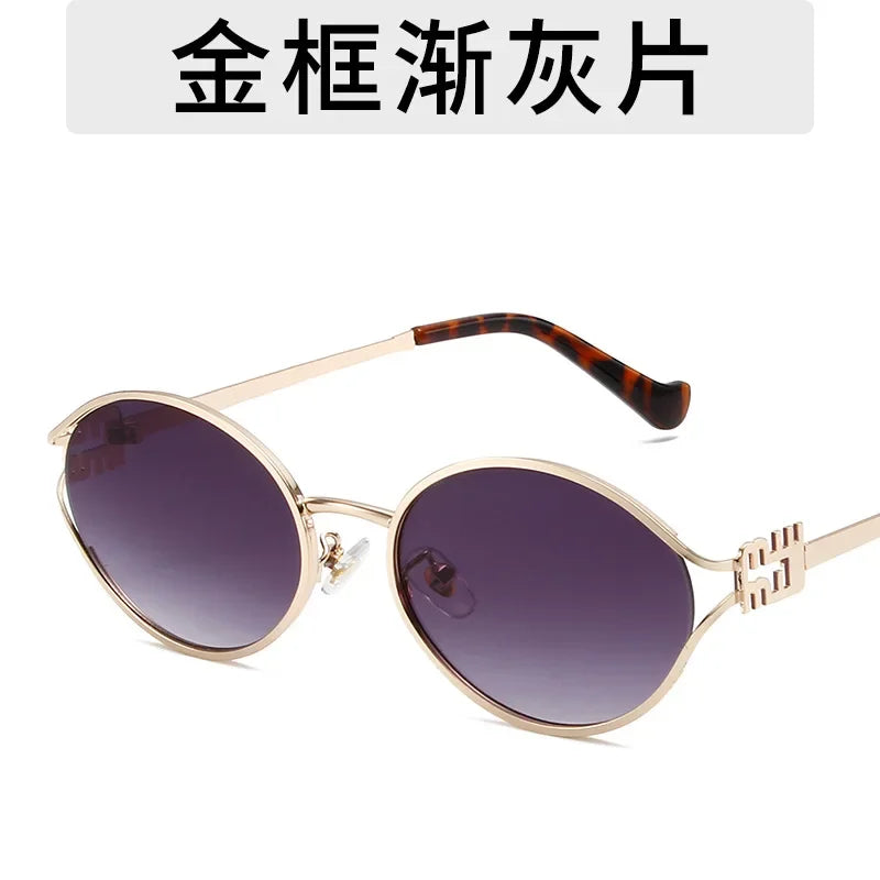 New Summer Sunglasses – Oval-shaped, high-end ins-style women's fashion sunglasses, cross-border influencer favorite.