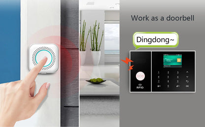 Wireless Home Alarm System Phone 4G Wifi Residential alarm Tuya Smart Home Child Safety protection Anti-theft Camera automation