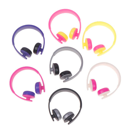 5pcs/set 1:12 Dollhouse Miniatures Accessories Headphones For Doll Toy Doll Earphone Dollhouse Furniture Decoration Accessories