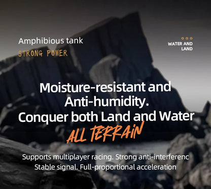 JJRC Q183 4WD RC Car 2.4G Amphibious 4 Wheel Remote Control Truck Climbing Off Road Waterproof Armored Vehicles Children's Toys