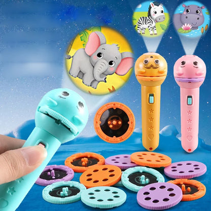 Children's toys/projector story machine/children's flashlight projection map 24