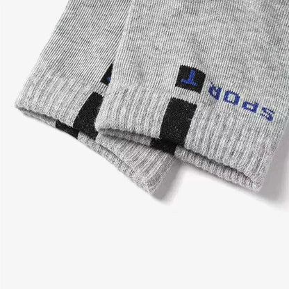 2/5/10 Pairs Men Knitted Anti Odor Round Neck Socks Sports Sweat Absorbing Breathable Soft Comfortable Business Casual Socks