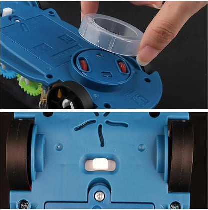 Baby toys Toddler Police Car Electric Vehicle Toy Auto Driving Transparent Gears Music Lights Cars Toys for Kids Boys