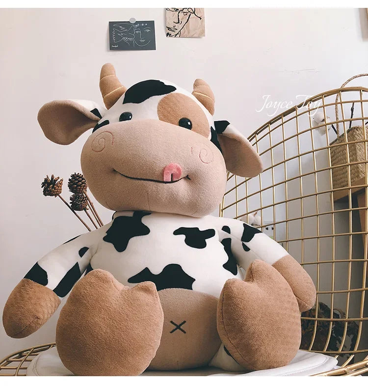 Cute Cow Plush Toy Rag Doll for Girlfriend Children's Toys Gifts Plush Toys Pillow Plushie Stuffed Animal Patung Dolls