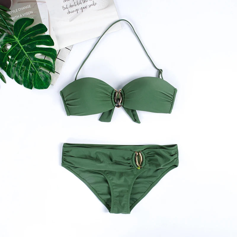 2023 Women Sexy Bikinis Sets Two Piece Swimsuit Swimwear Swim Push Up Female Separate Brazilian Bathing Suit Biquinis Feminino