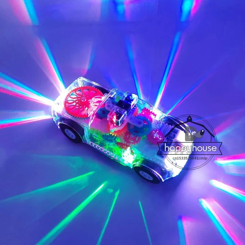 Baby toys Toddler Police Car Electric Vehicle Toy Auto Driving Transparent Gears Music Lights Cars Toys for Kids Boys